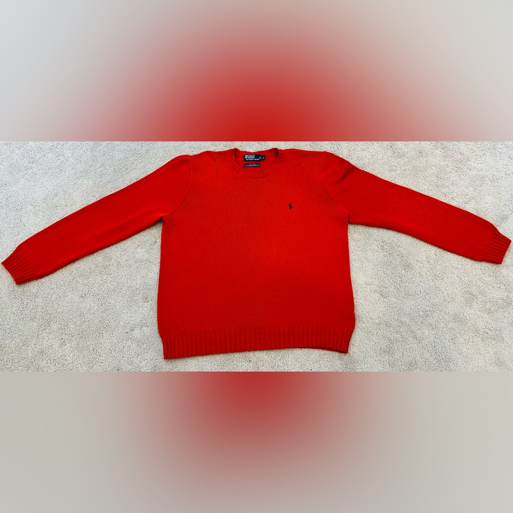 Polo by Ralph Lauren Men's Orange/Red Sweater